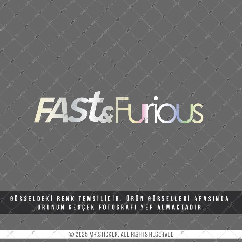 HLG100 Hologram Fast and Furious Yazii Etiket