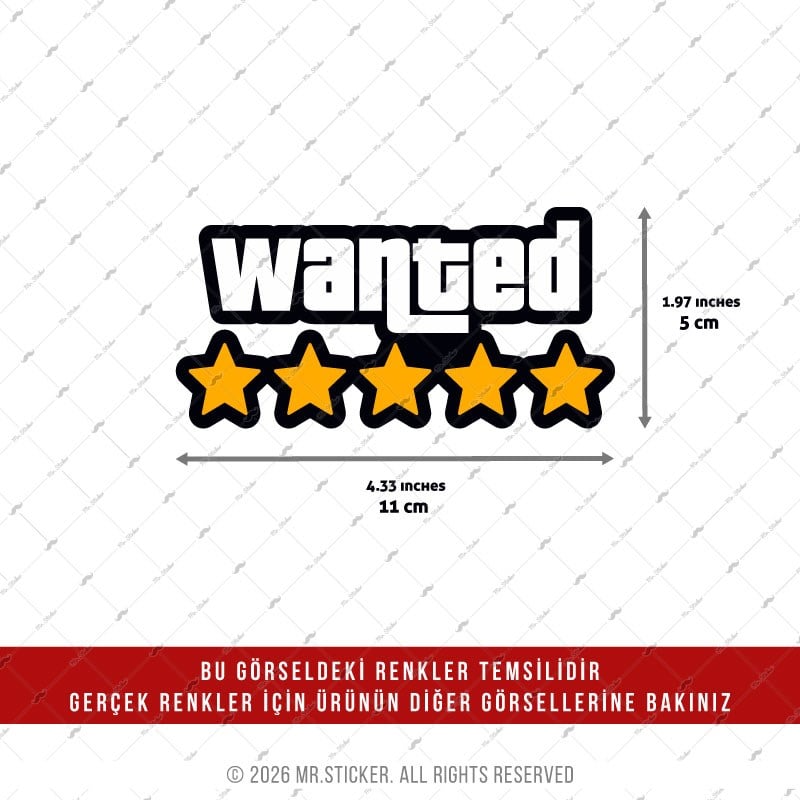 HLG103 Hologram Wanted Yazılı Etiket