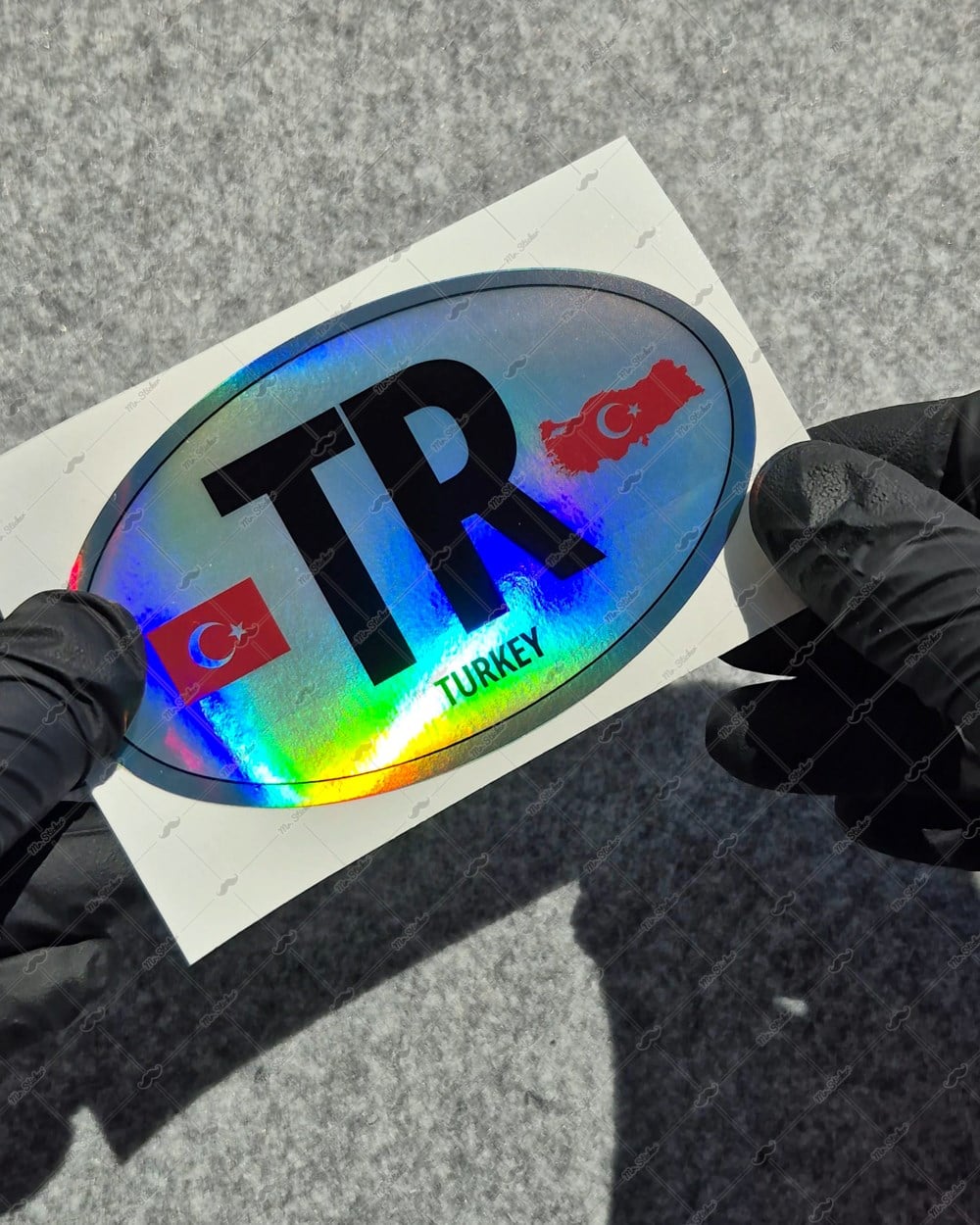 HLG106 HologramTurkiye (TR) Reflektif Ulke Etiketi