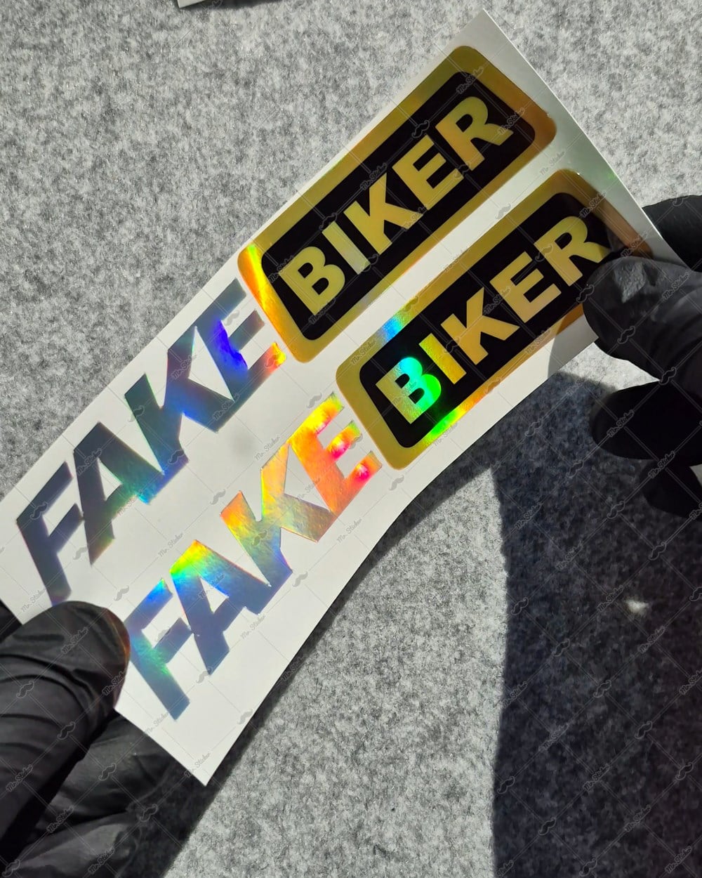 HLG107 Hologram Fake Biker Etiketi