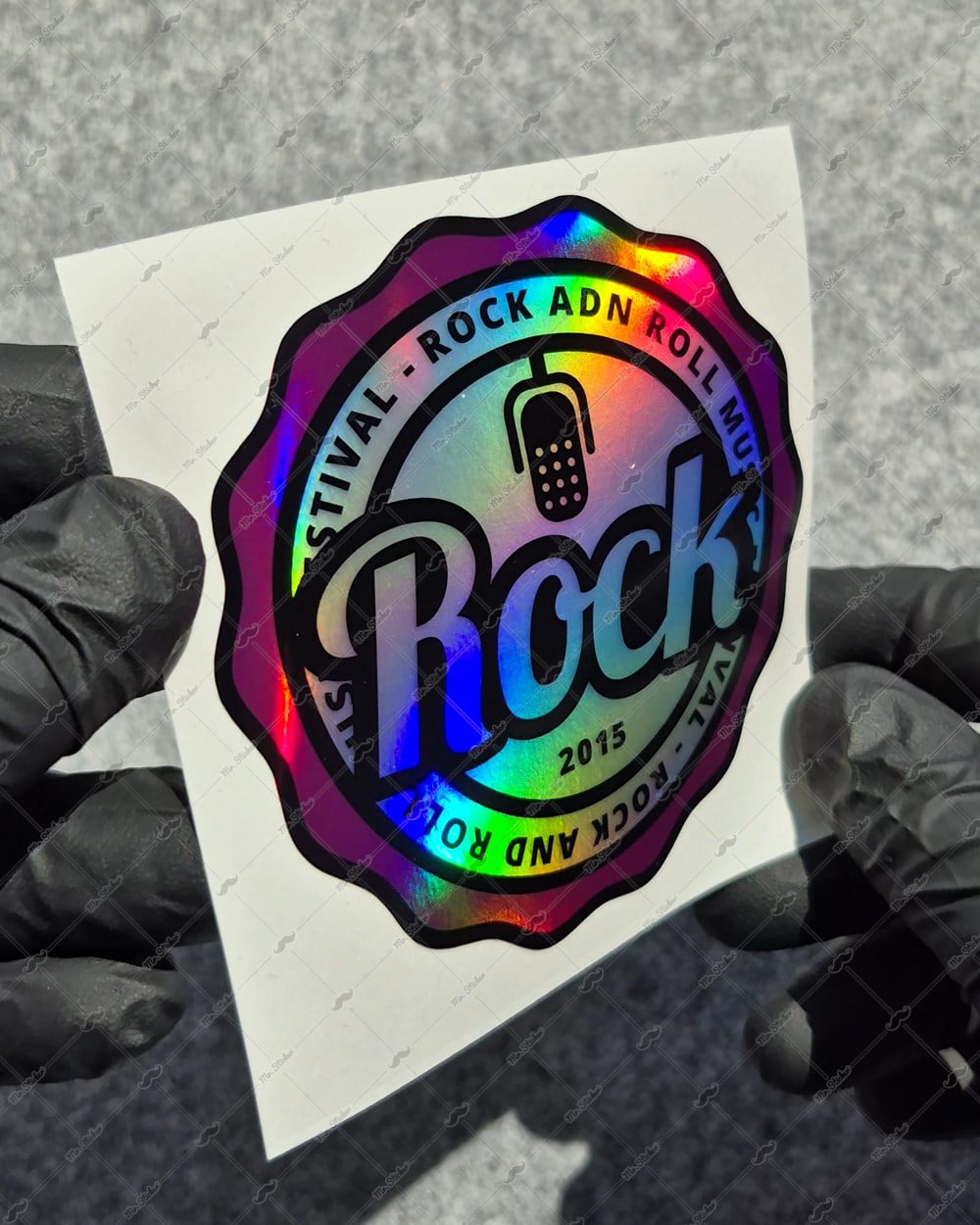 HLG112 Hologram Rock Yazılı Etiket