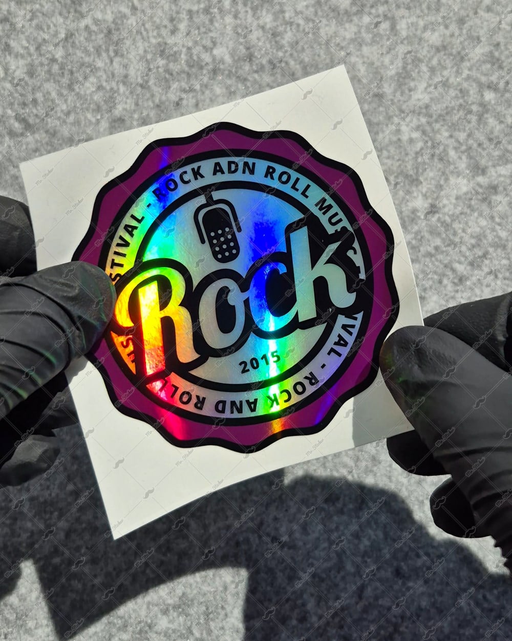 HLG112 Hologram Rock Yazılı Etiket