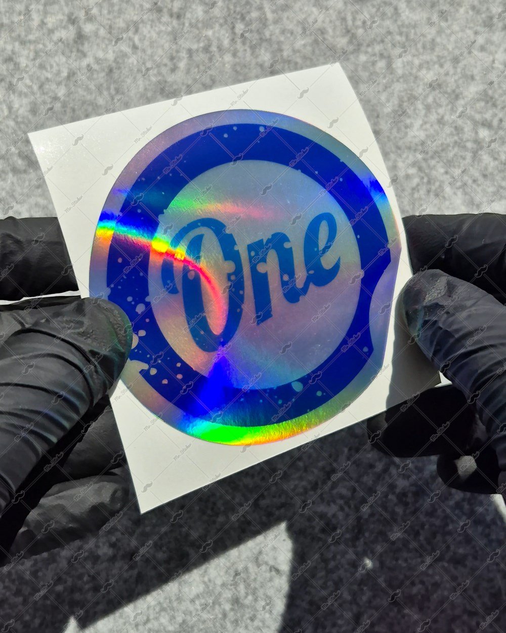 HLG114 Hologram Mavi Renk One Yazılı Etiket