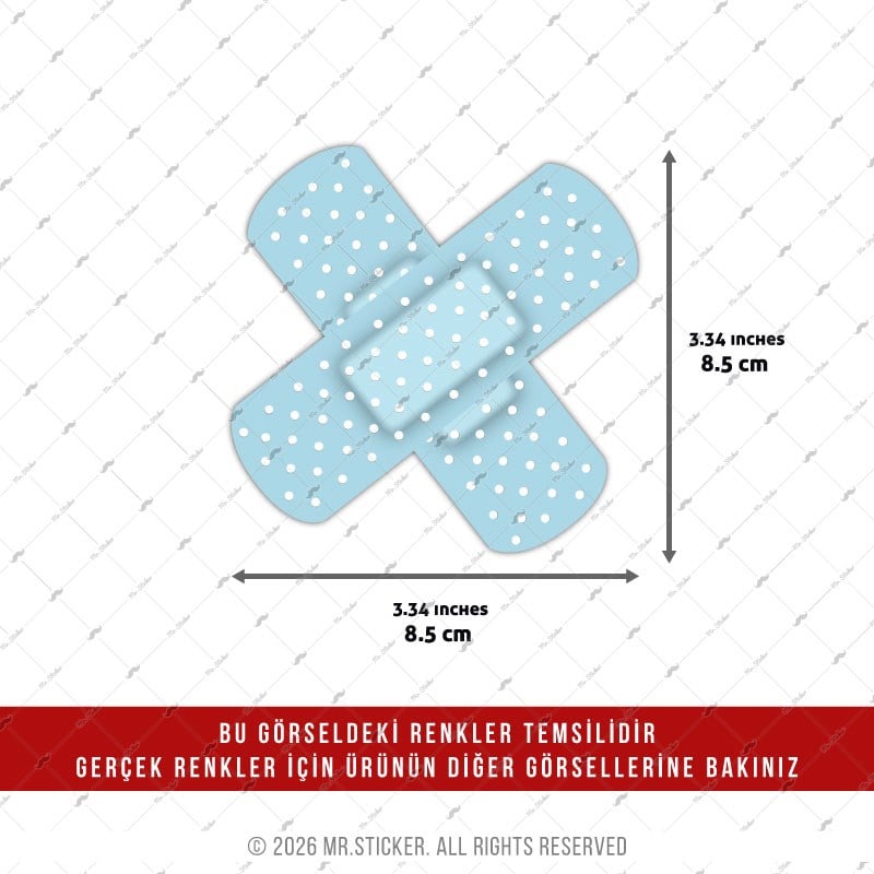 HLG116 Hologram Mavi Yarabandı Etiketi