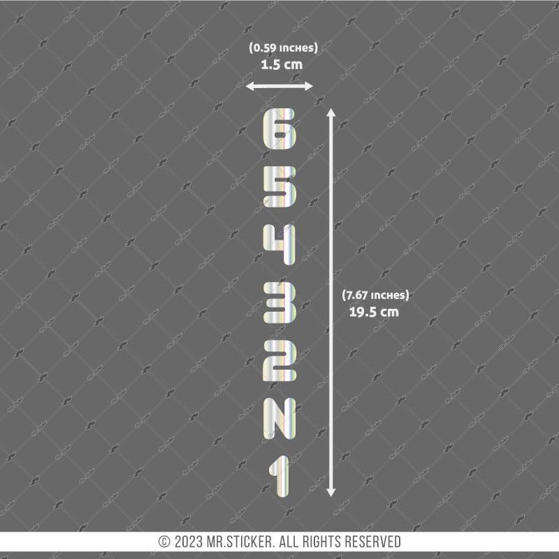 HLG12 Hologram 1-2-3-4-5-6 Vites Etiketi