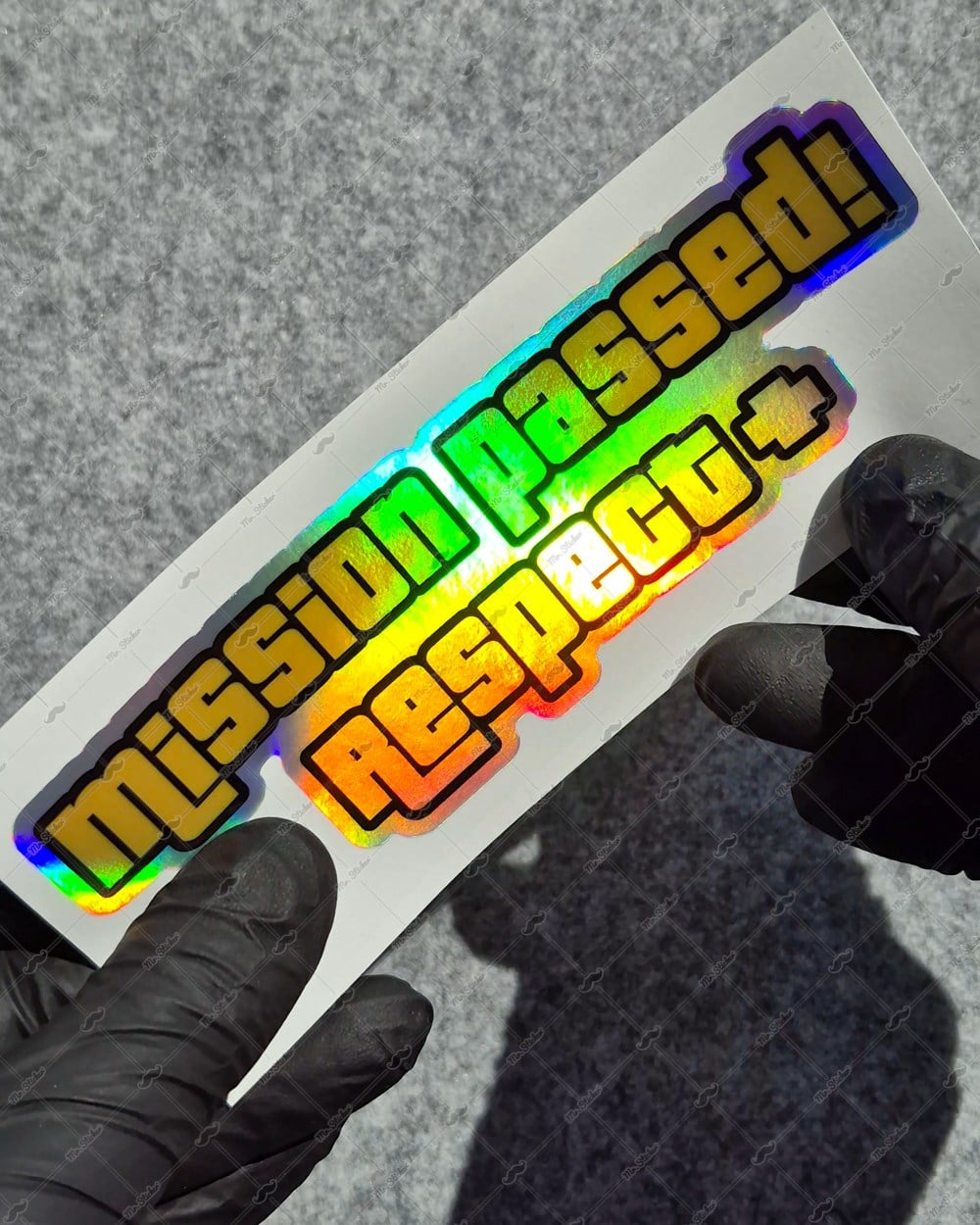 HLG120 Hologram Mission Passed Yazılı Etiket