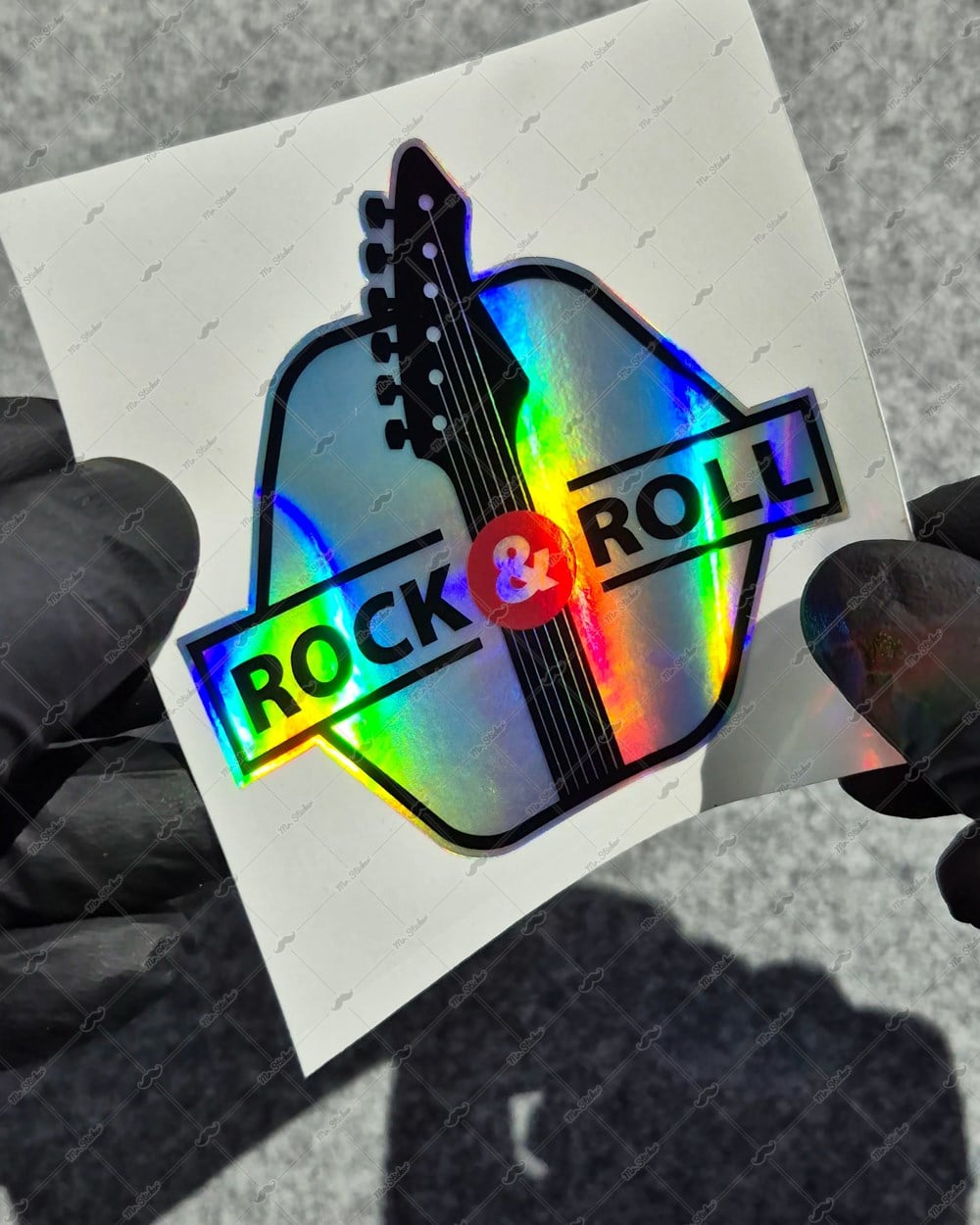 HLG123 Hologram Rock & Roll Yazılı Etiket