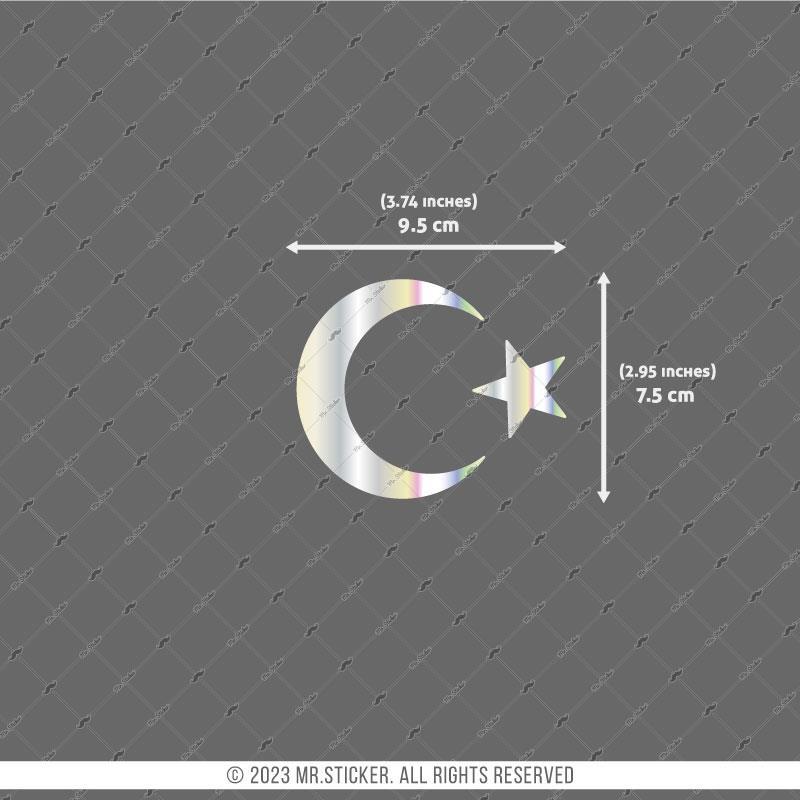 HLG25 Hologram Ay Yıldız Etiketi