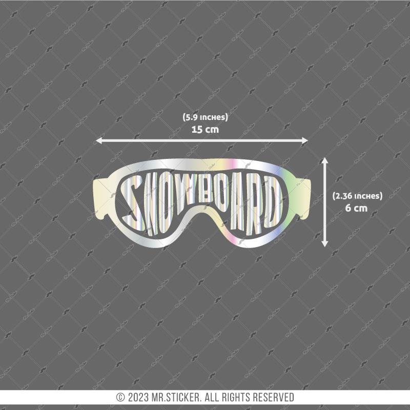 HLG26 Hologram Snowboard Yazılı Gözlük Etiketi