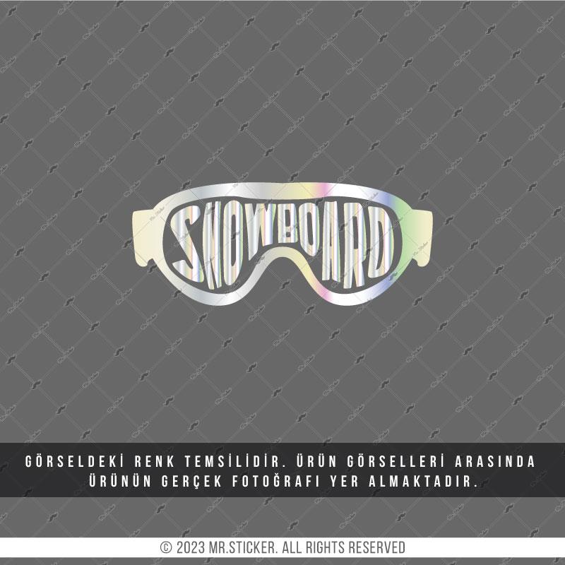 HLG26 Hologram Snowboard Yazılı Gözlük Etiketi