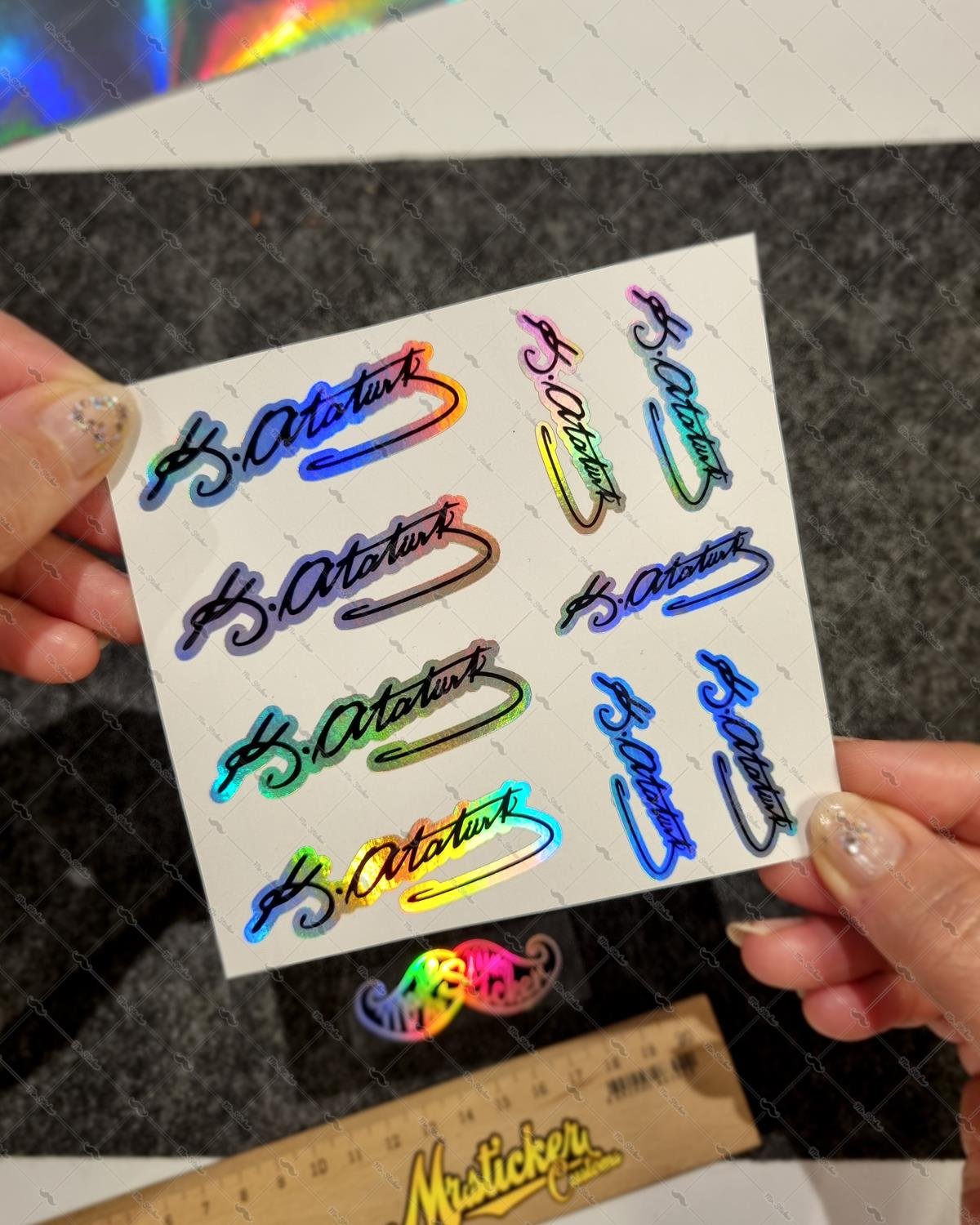 HLG46 Hologram Atatürk İmza Seti 9 lı Set