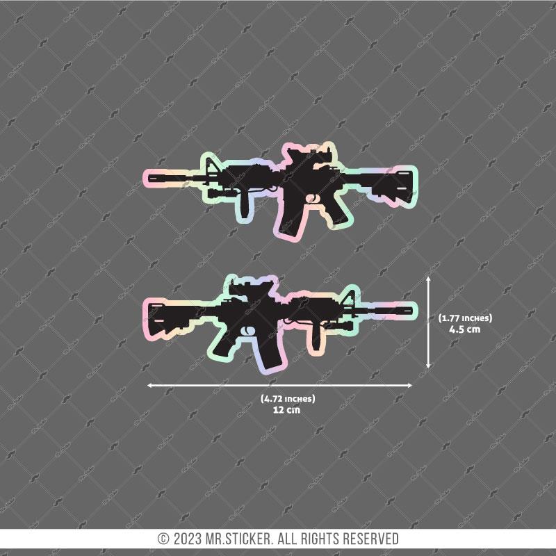 HLG84 Hologram Tüfek Etiketi Simetrik İkili Set