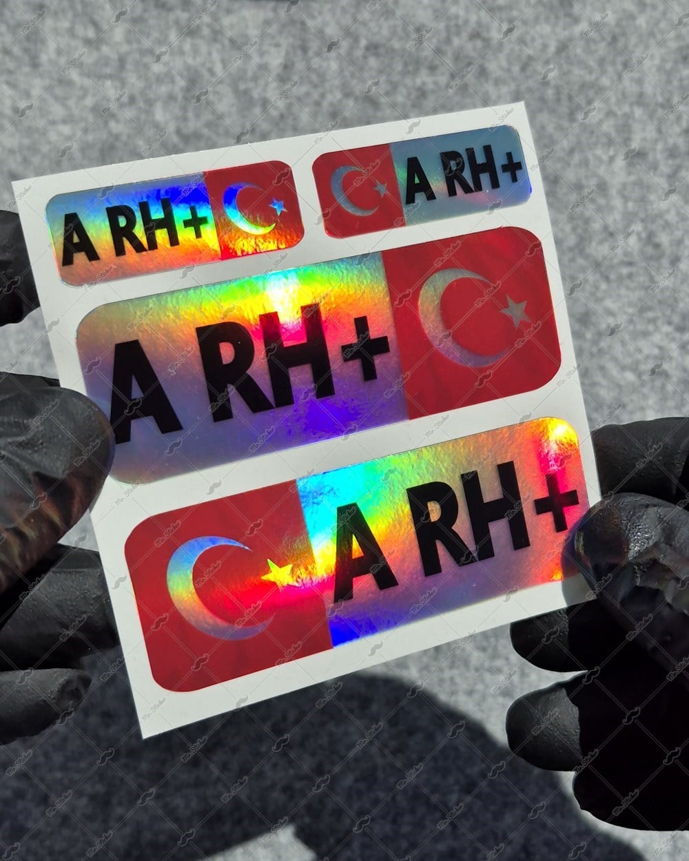 HLGBT03 Hologram A Rh Pozitif (+) Kan Grubu Etiket Seti