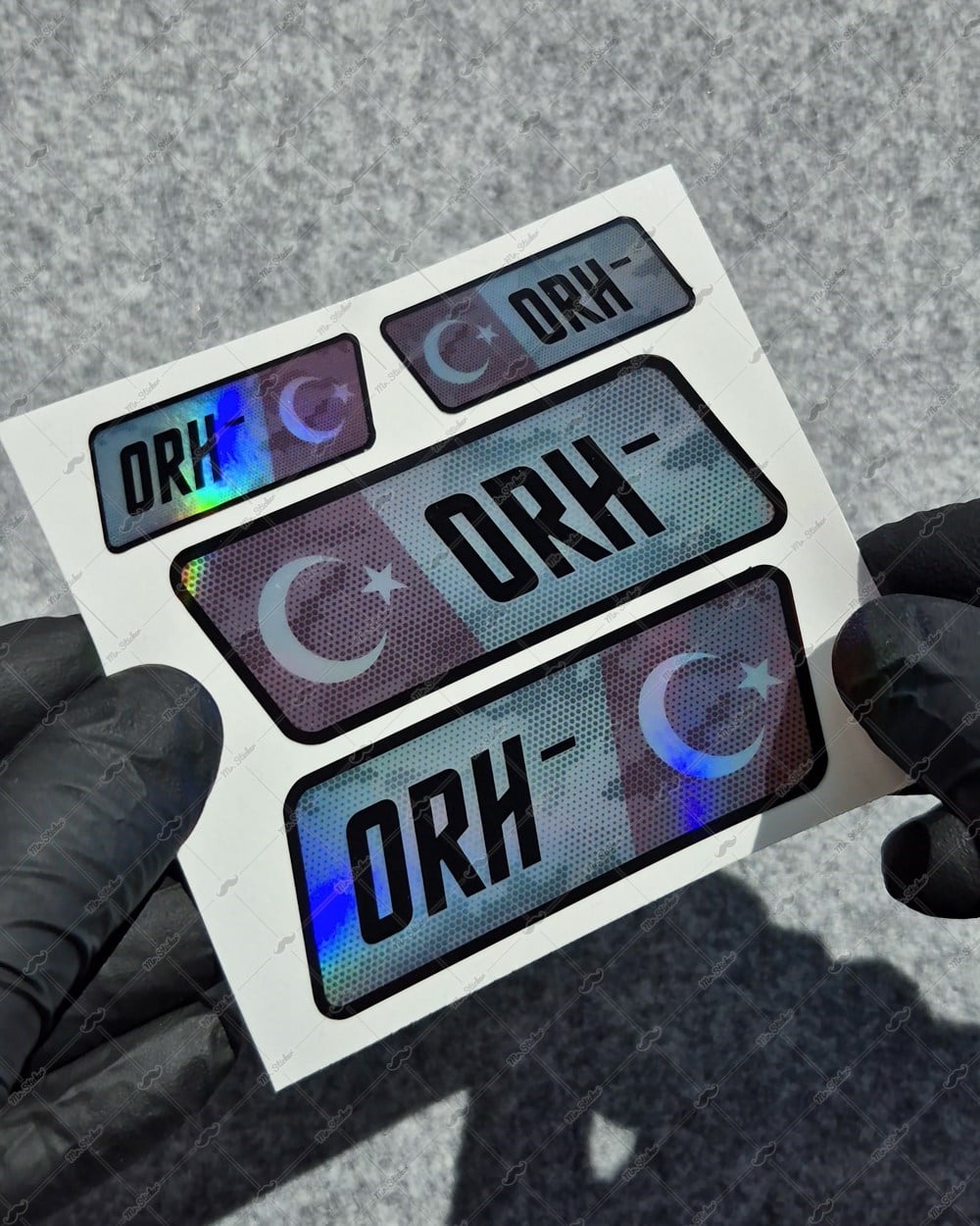 HLGBT11 Hologram 0 Rh Negatif (-) Kan Grubu Etiket Seti