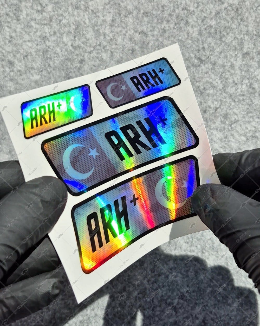 HLGBT13 Hologram A Rh Pozitif (+) Kan Grubu Etiket Seti