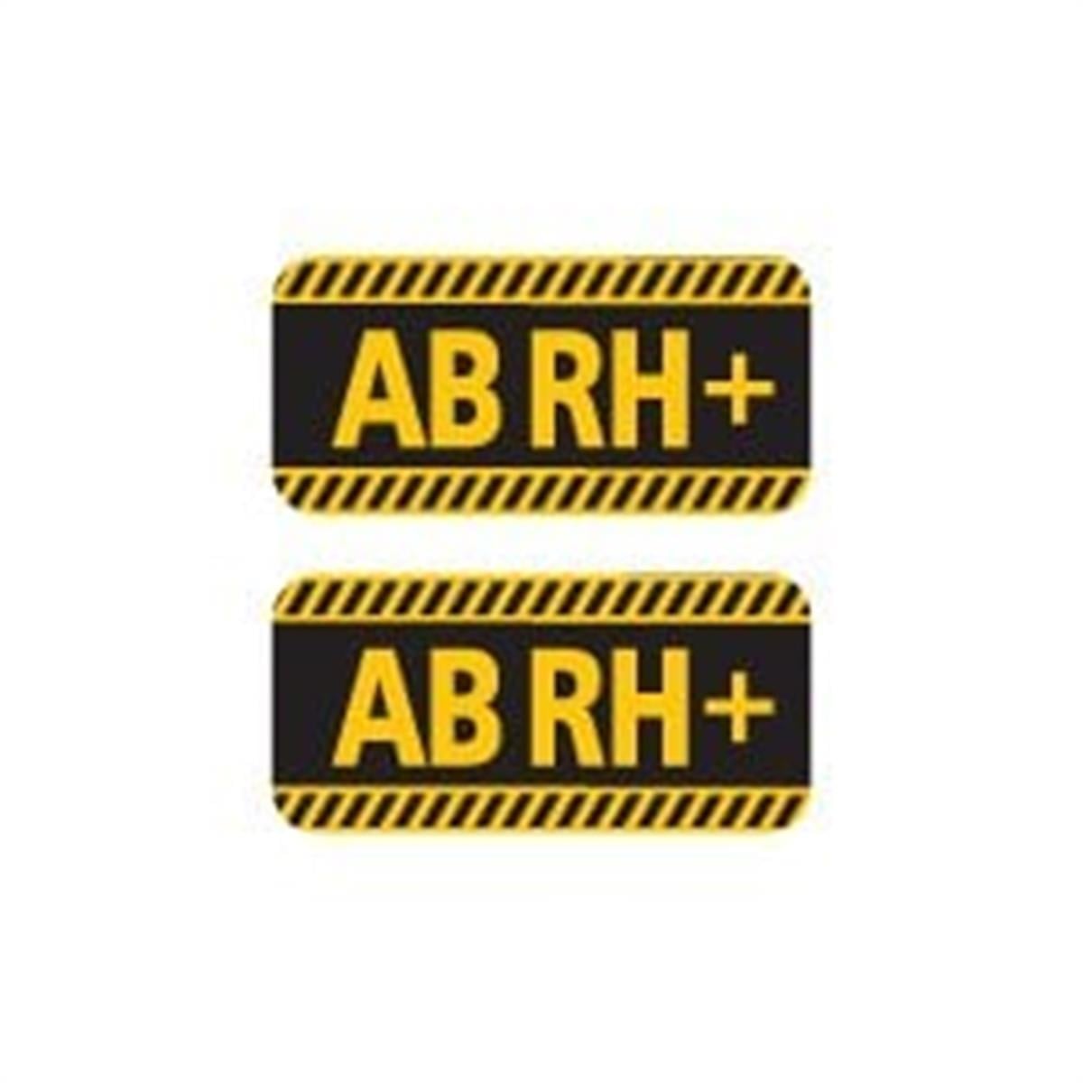 ISG11 Reflektif AB Rh Pozitif (+) Kan Grubu Etiket Seti V1
