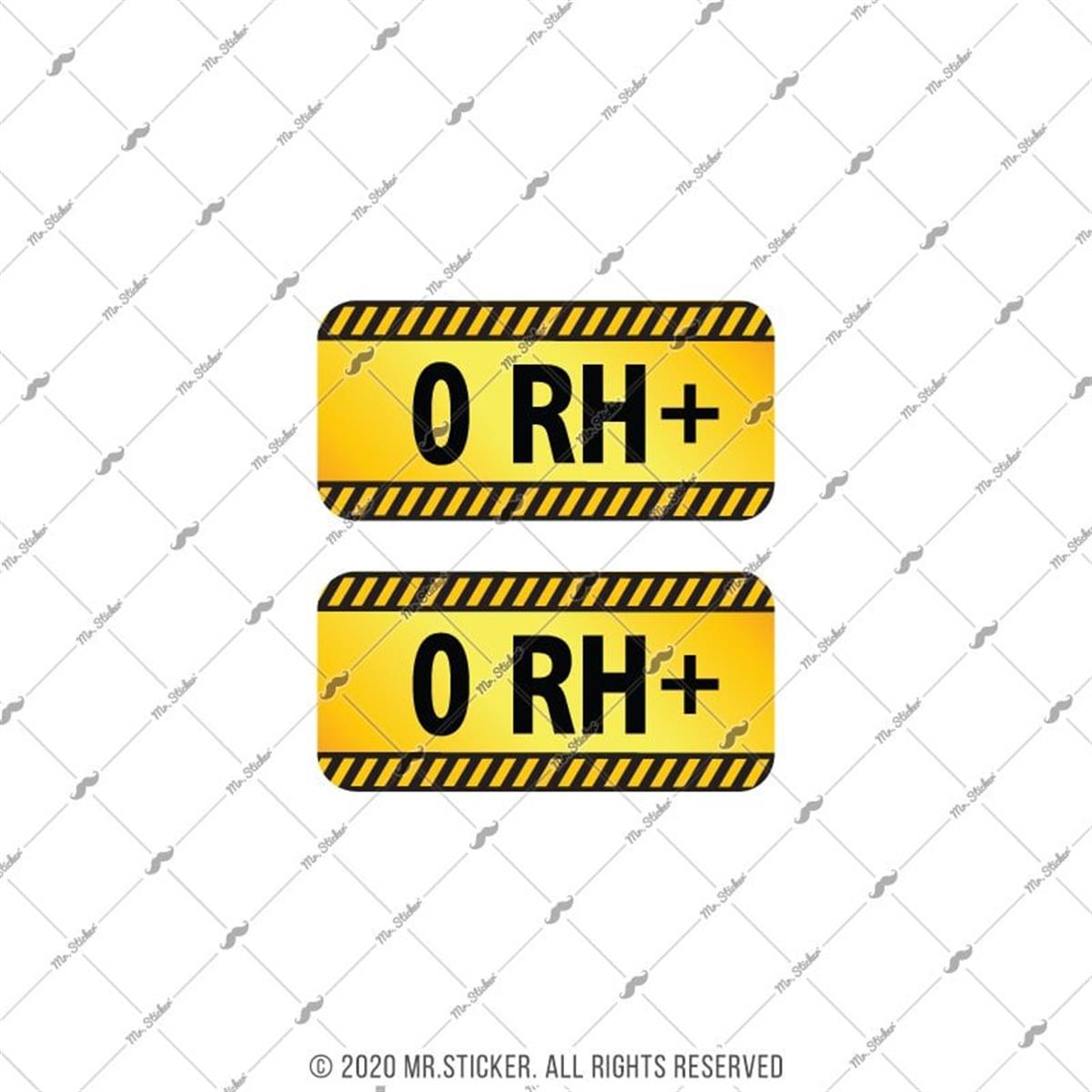 ISG13 Reflektif 0 Rh Pozitif (+) Kan Grubu Etiket Seti V2