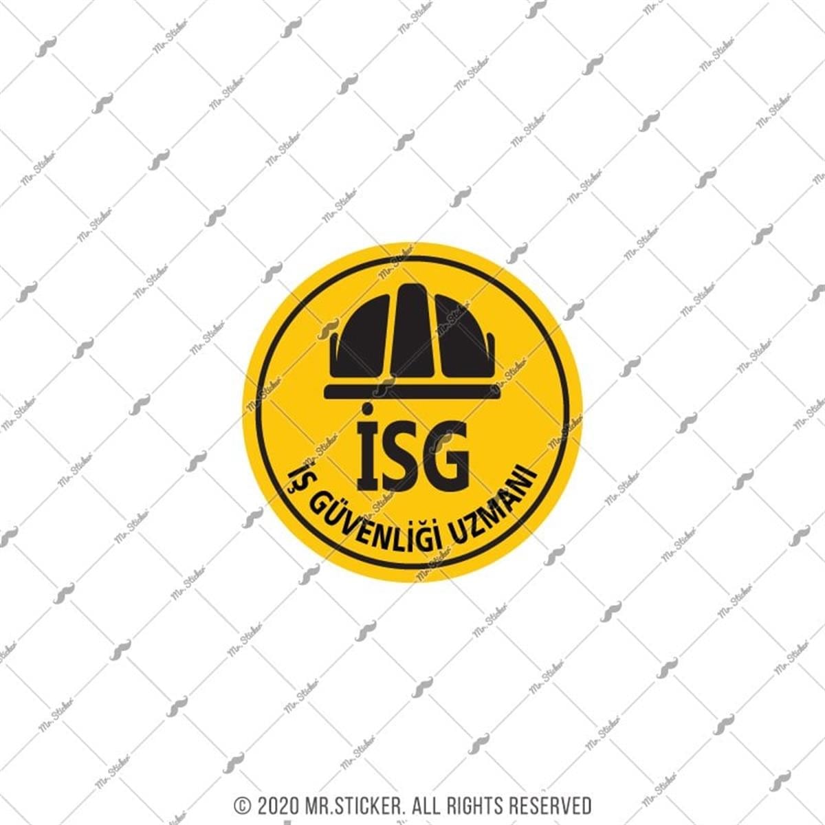 ISG24 Reflektif ISG Yazili Etiket V3