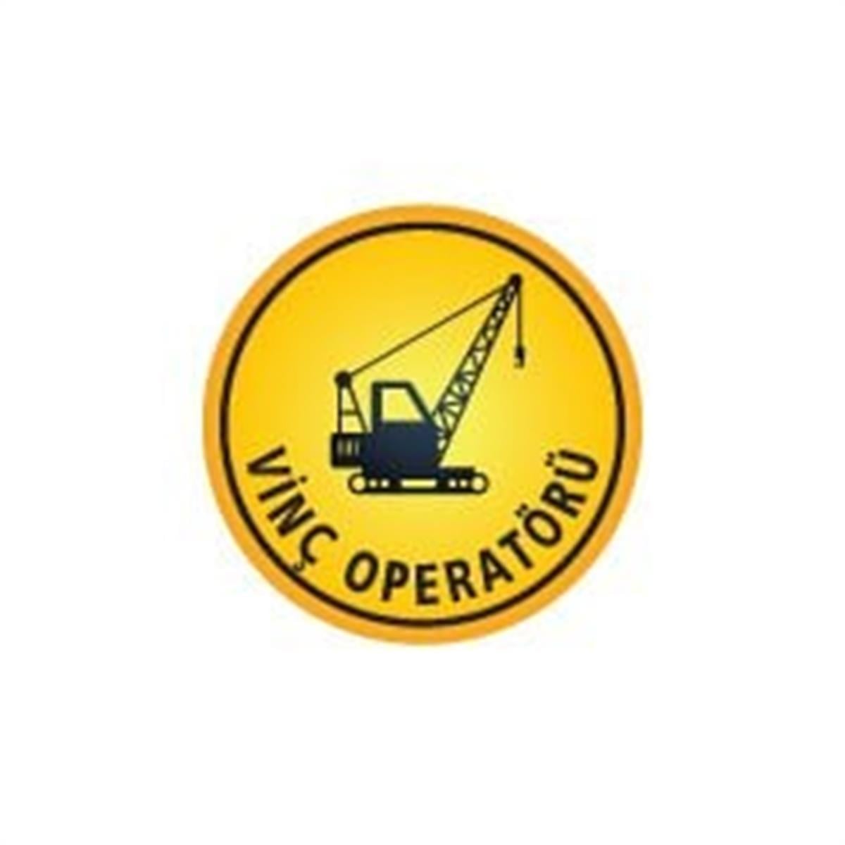 ISG27 Reflektif Vinc Operatoru Yazili Etiket