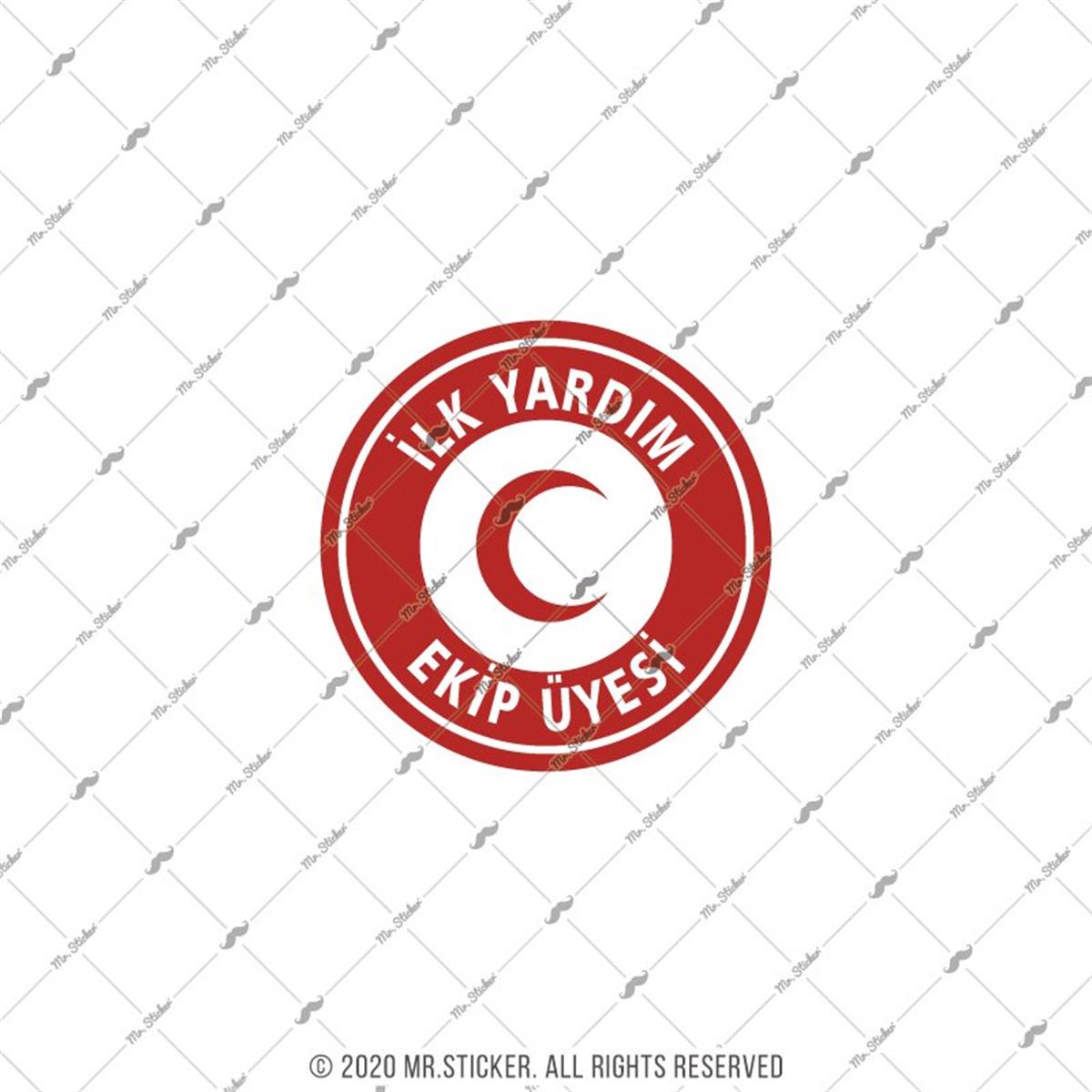 ISG31 Reflektif Ilk Yardim Ekip Uyesi Yazili Etiket