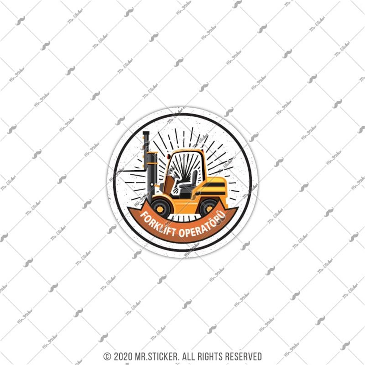 ISG38 Reflektif Forklift Operatoru Yazili Etiket V2