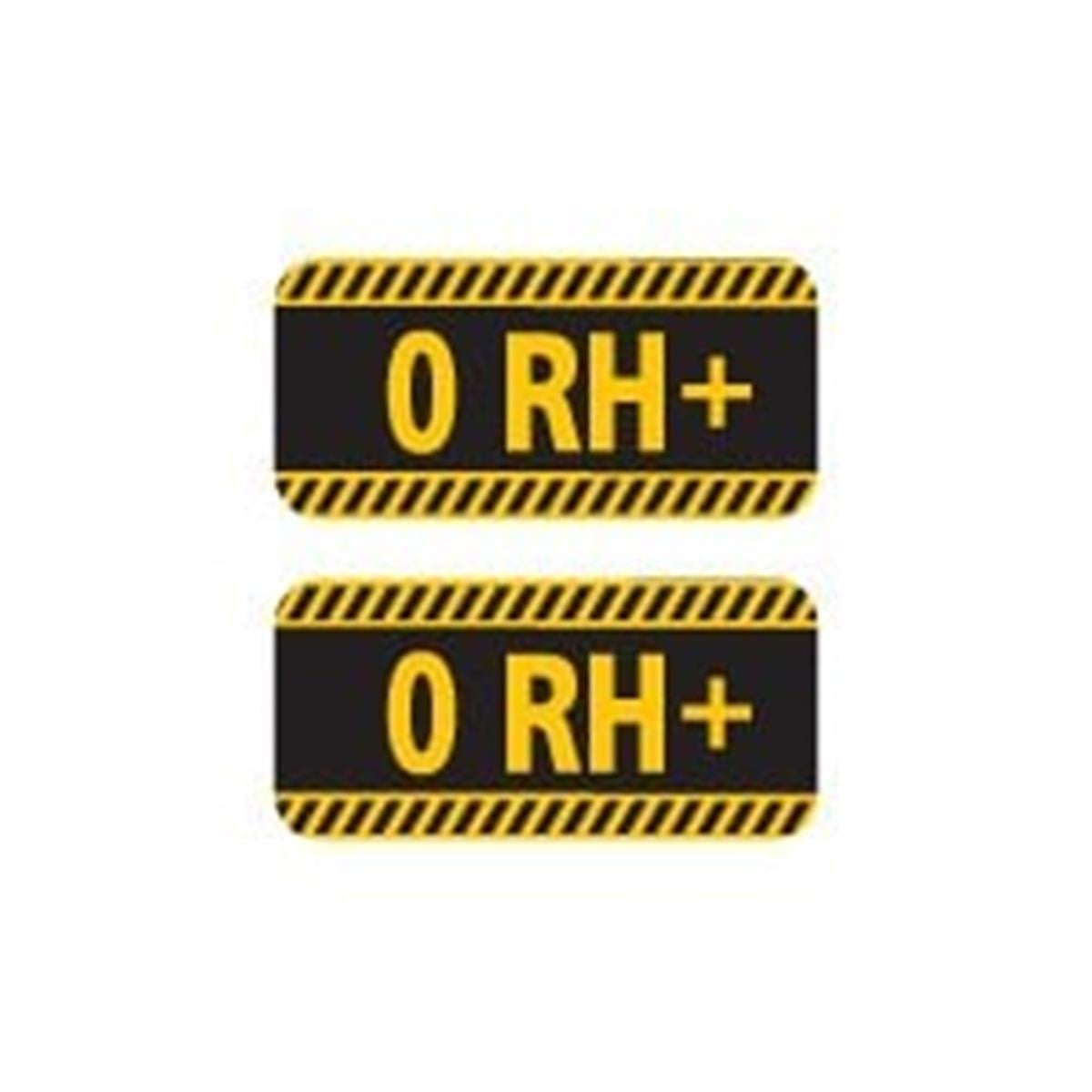 ISG5 Reflektif 0 Rh Pozitif (+) Kan Grubu Etiket Seti V1