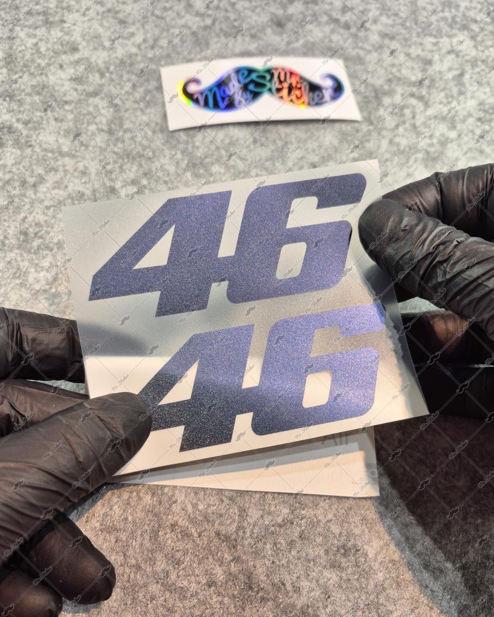 LMT33 Limited Edition Mavi Galaksi Efektli 46 Numara Etiketi İkili Set