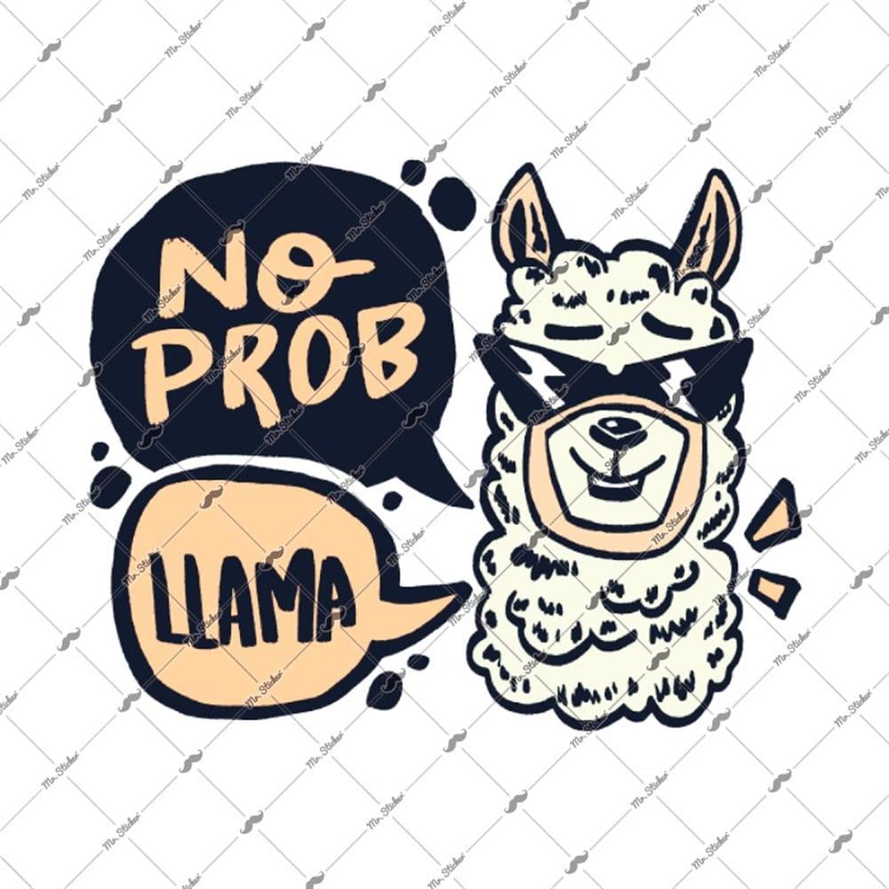 LPT4 No Problem Lama Yazili Etiket