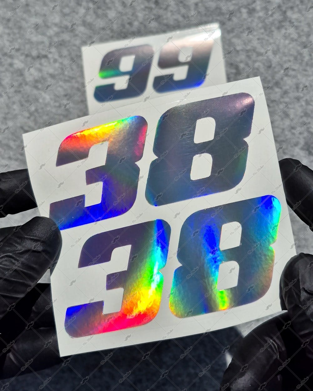 PRS35 Hologram Numara Stickerı 2li Set