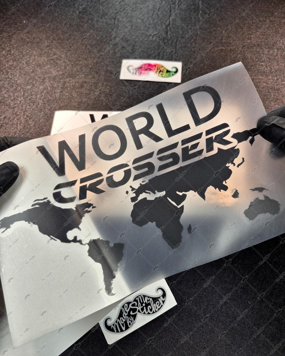 RFBK11 Siyah Reflektif World Crosser (Dunyayi Gezen) Etiketi