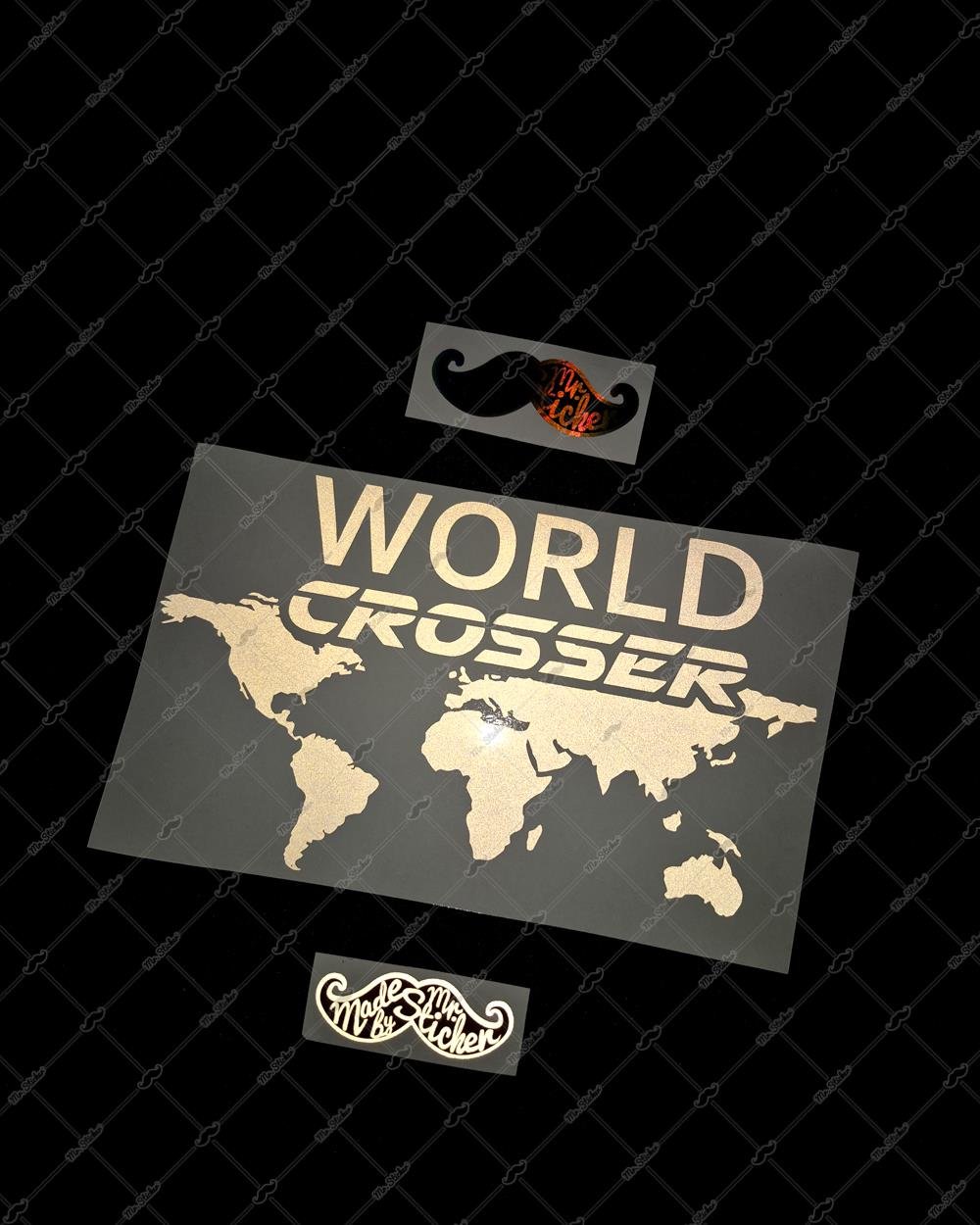 RFBK11 Siyah Reflektif World Crosser (Dunyayi Gezen) Etiketi