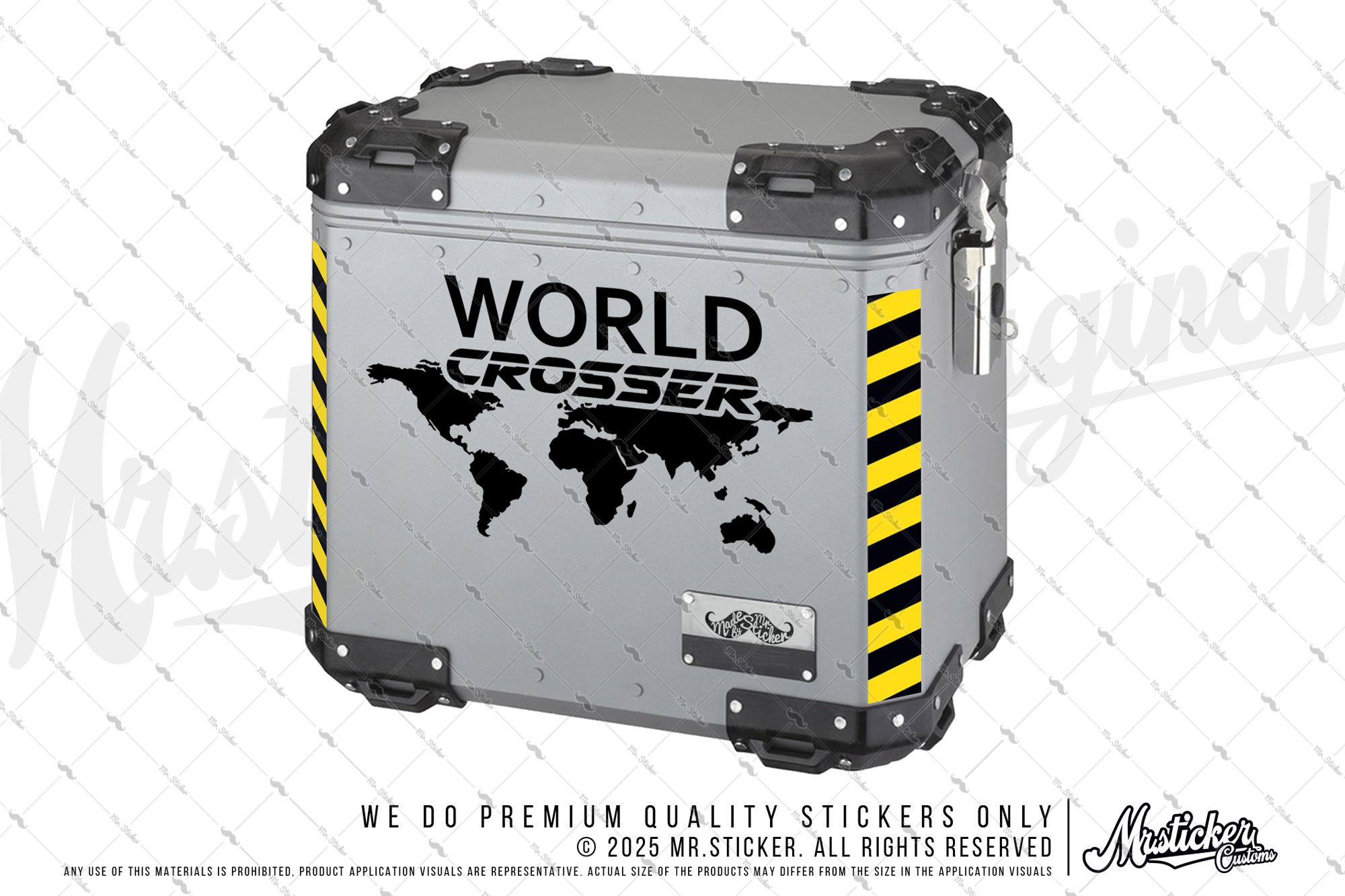 RFBK11 Siyah Reflektif World Crosser (Dunyayi Gezen) Etiketi