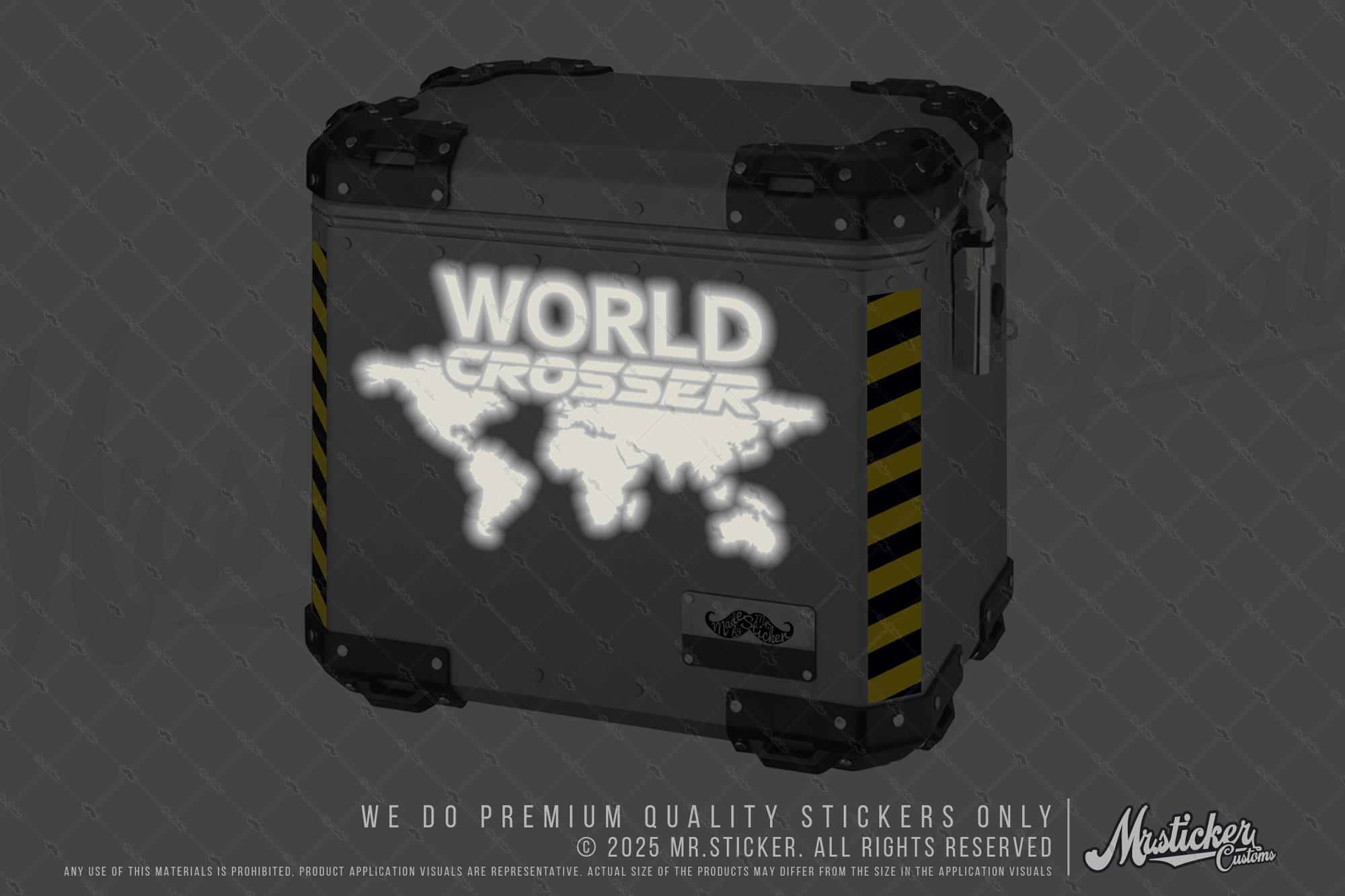 RFBK11 Siyah Reflektif World Crosser (Dunyayi Gezen) Etiketi