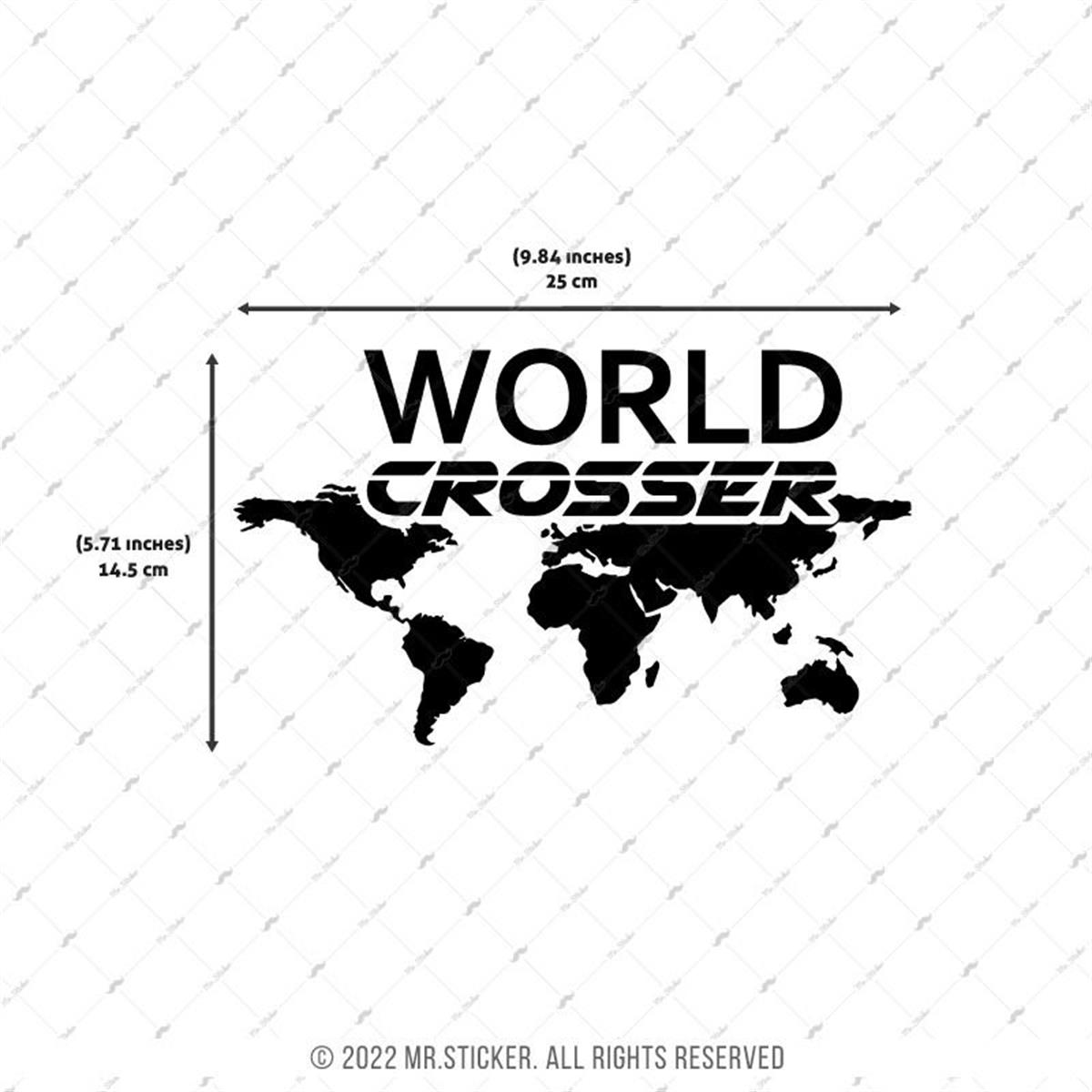RFBK11 Siyah Reflektif World Crosser (Dunyayi Gezen) Etiketi