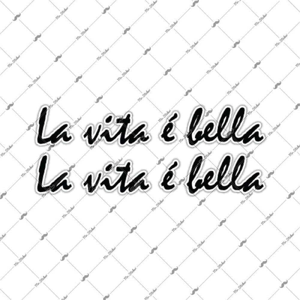 RFHLM111 La Vite e Bella Yazili Etiket Seti