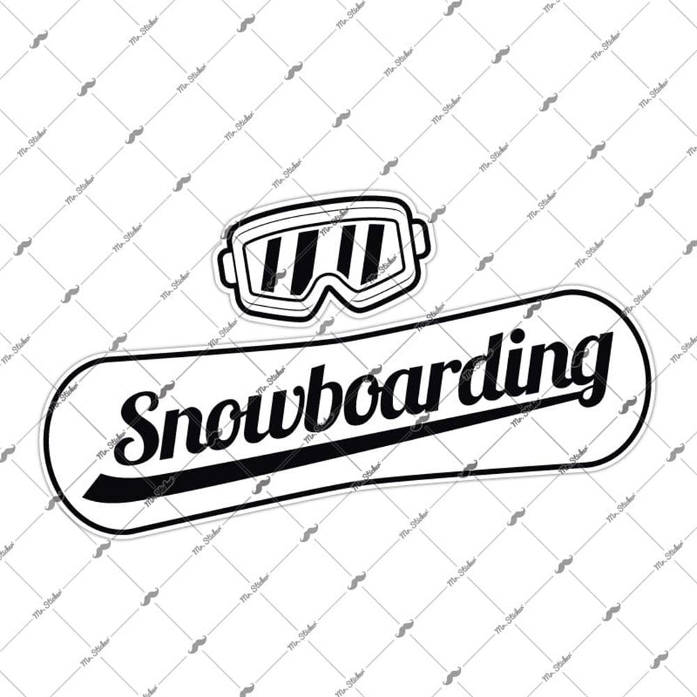 RFHLM129 Reflektif Snowboard ve Gozluk Etiket Seti