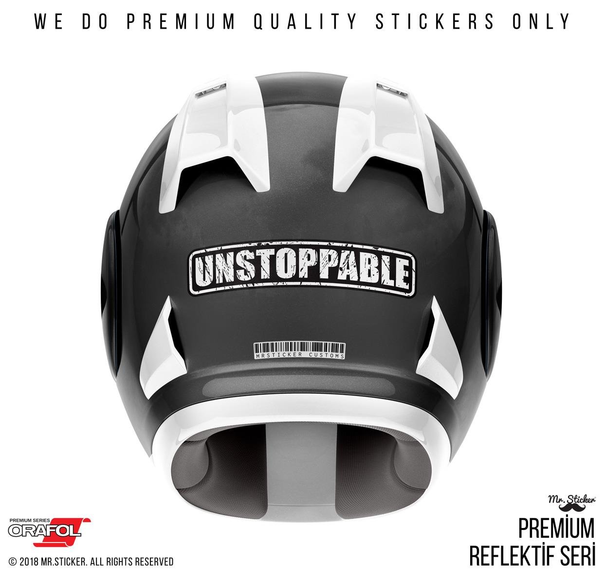 RFHLM134 Reflektif Durdurulamaz (Unstoppable) Yazili Etiket 2'li Set