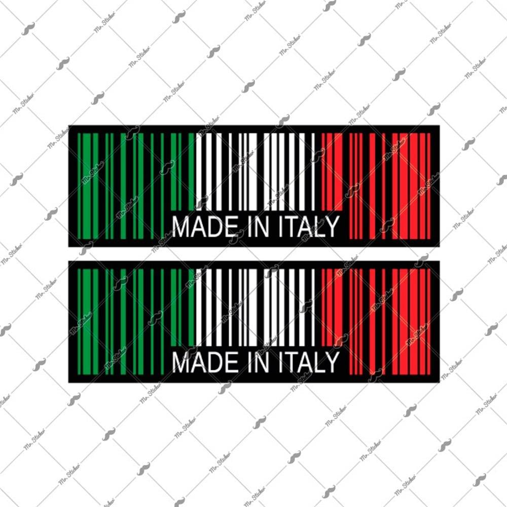 RFHLM140 Reflektif Made In Italy Yazili Barkod Etiketi 2 li Set