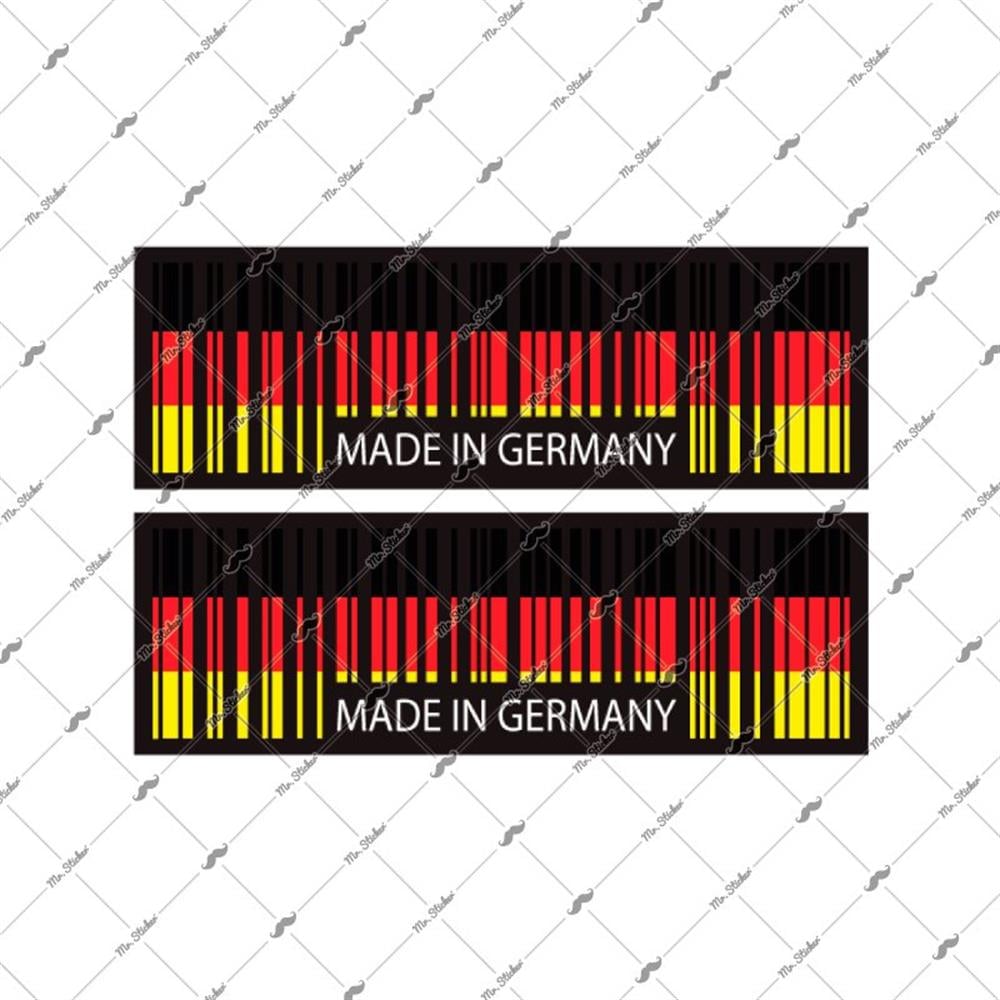 RFHLM144 Reflektif Made In Germany Yazili Barkod Etiketi 2 li Set