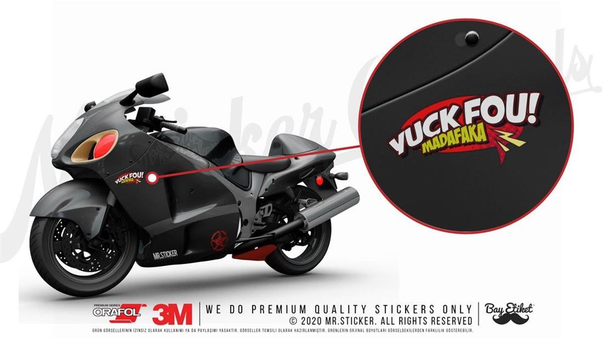 RFHLM179 Reflektif Yuck Fou Yazili Etiket