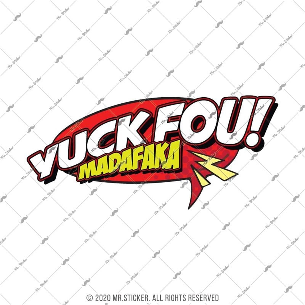 RFHLM179 Reflektif Yuck Fou Yazili Etiket