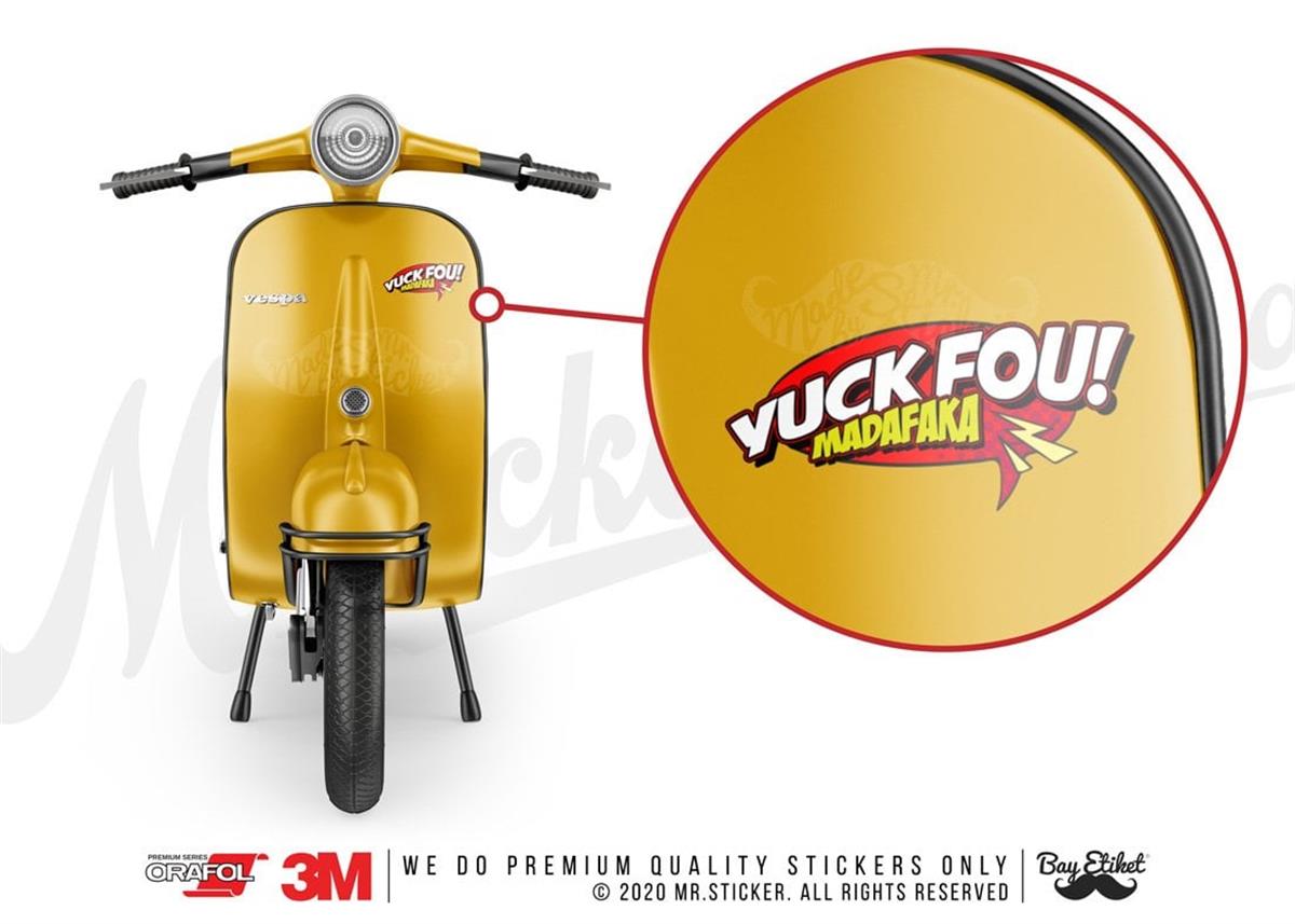 RFHLM179 Reflektif Yuck Fou Yazili Etiket
