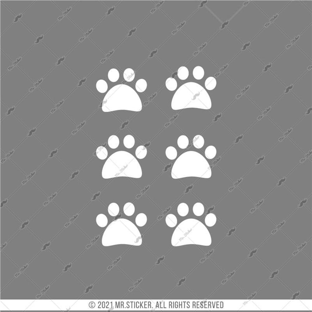 RFHLM19 Reflektif Kedi Patisi Izi Etiket Seti - 6 Adet