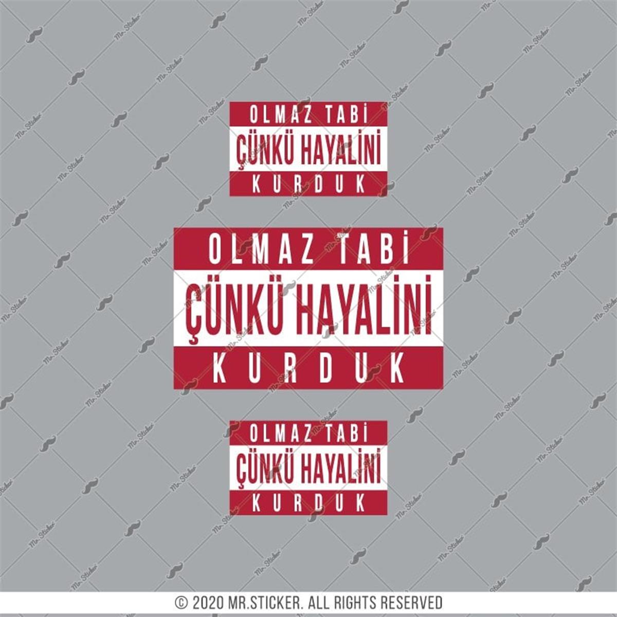 RFHLM192 V2 Olmaz Tabi Yazili Etiket Seti