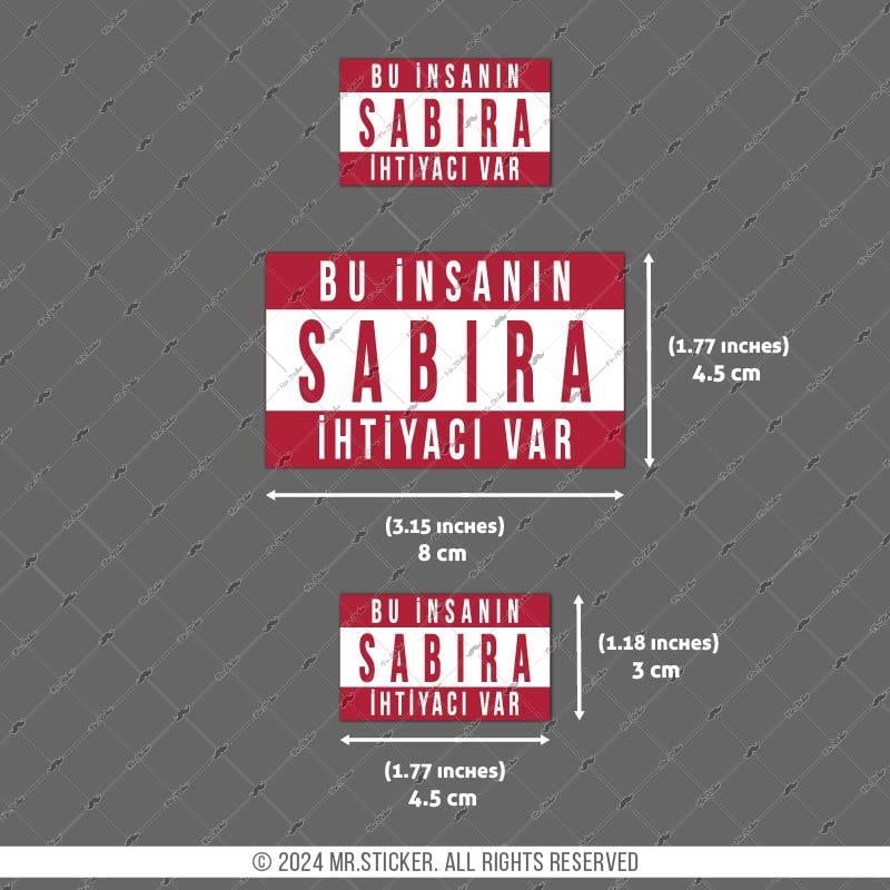 RFHLM195 V2 Sabira Ihtiyaci Var Yazili Etiket Seti