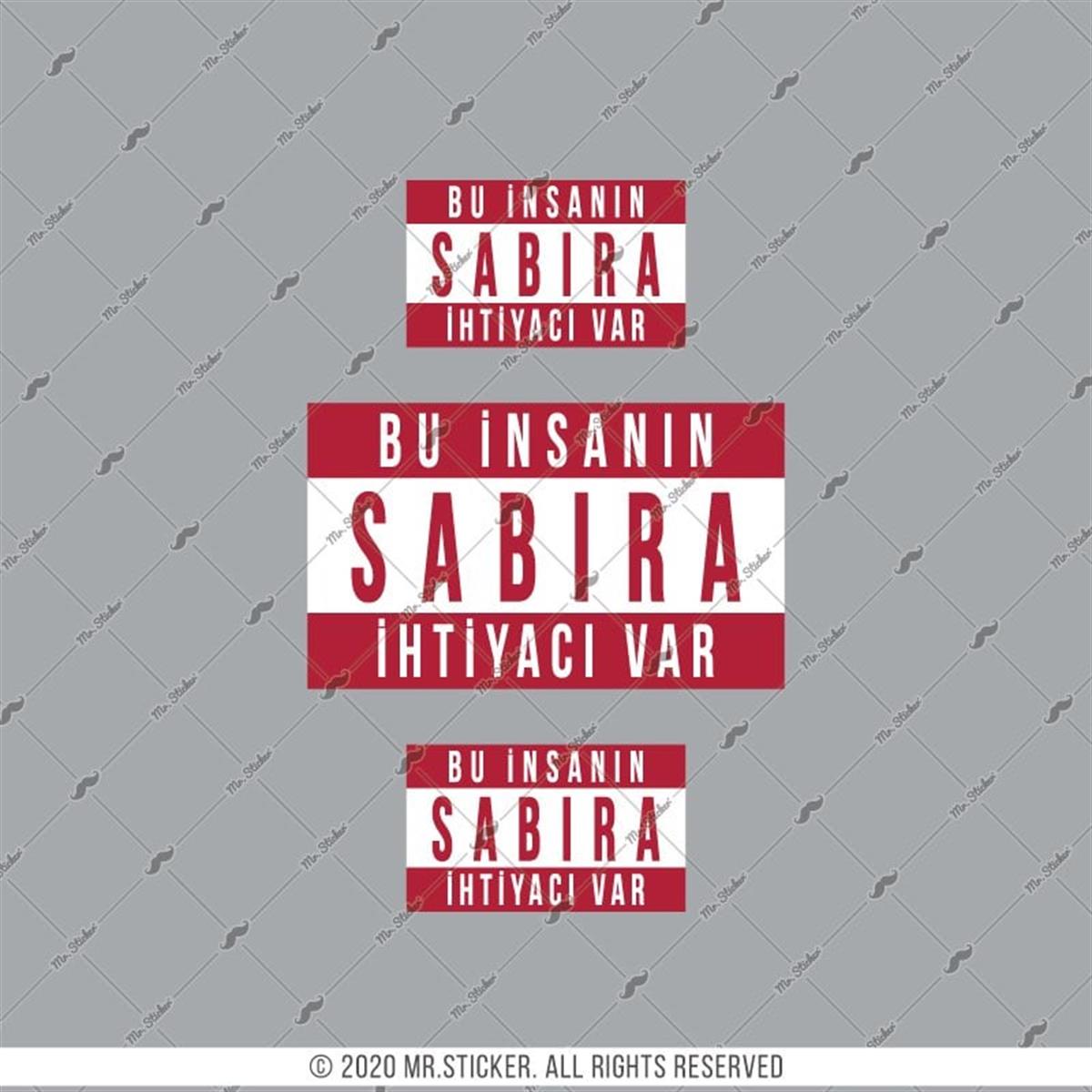 RFHLM195 V2 Sabira Ihtiyaci Var Yazili Etiket Seti