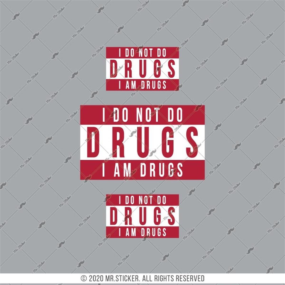 RFHLM201 V2 I Don't Do Drugs Yazili Etiket Seti