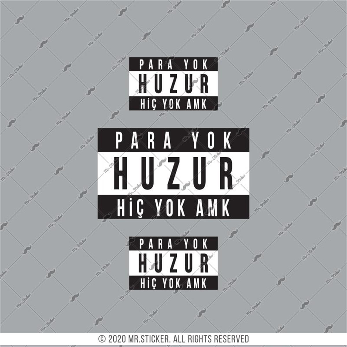 RFHLM204 V2 Para Yok Huzur Yok Yazili Etiket Seti