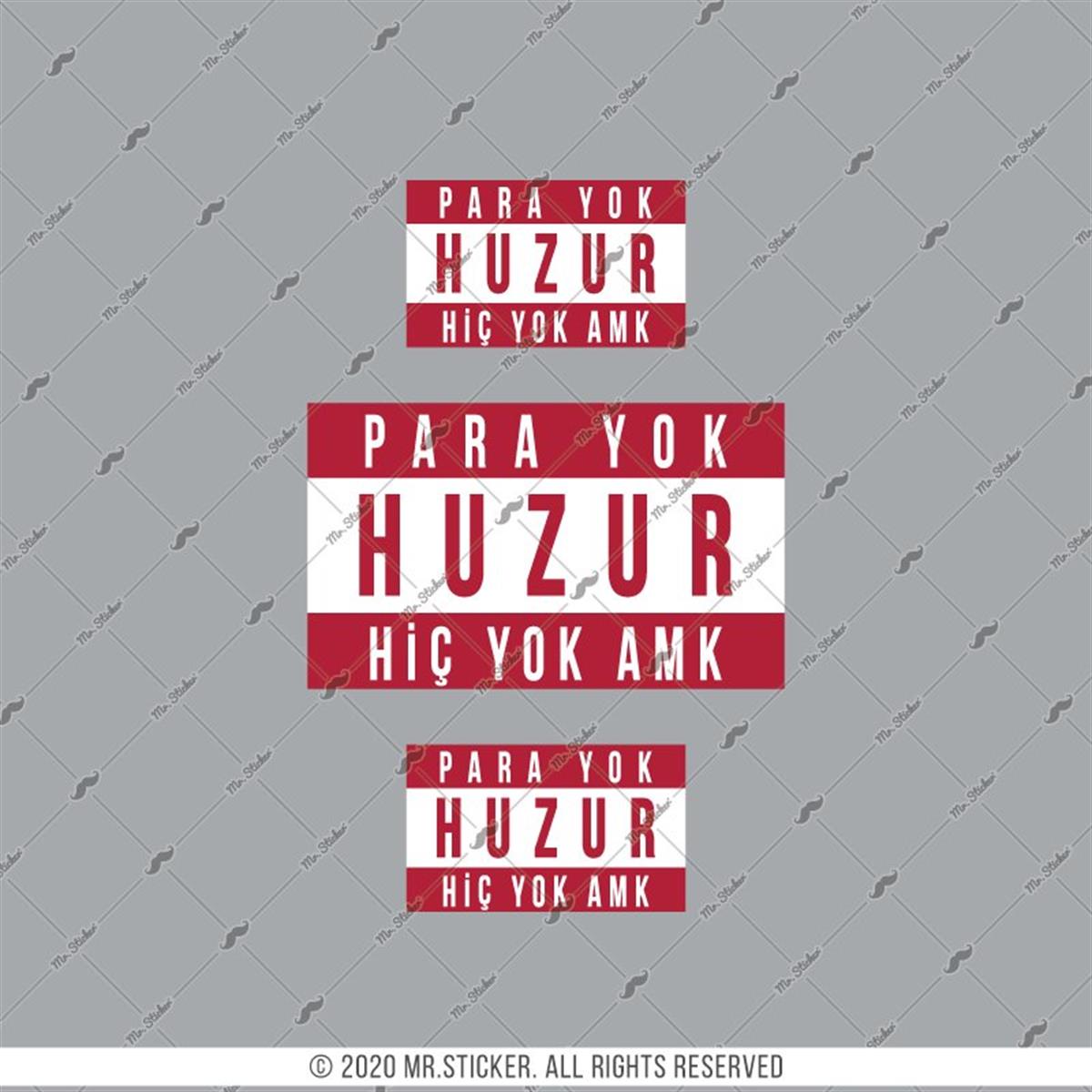 RFHLM204 V2 Para Yok Huzur Yok Yazili Etiket Seti