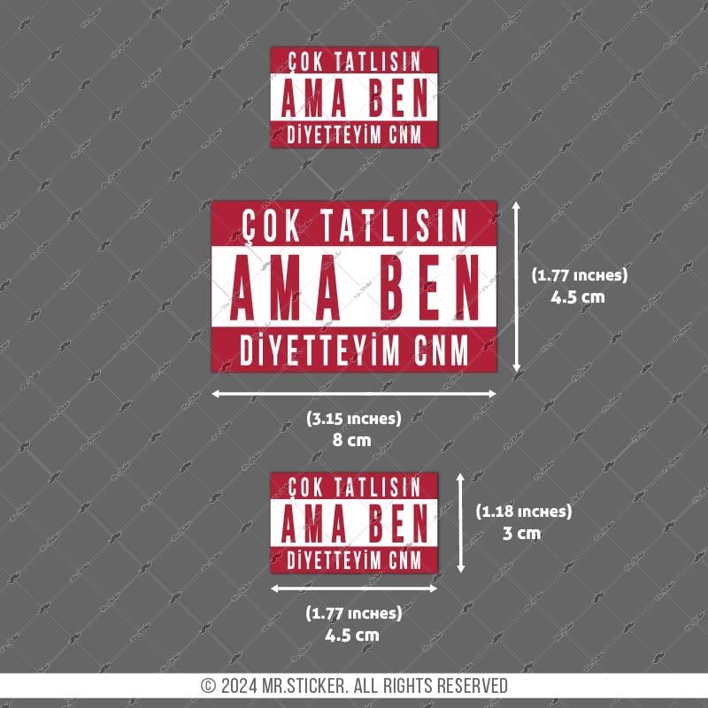 RFHLM206 V2 Cok Tatlısın Yazili Etiket Seti
